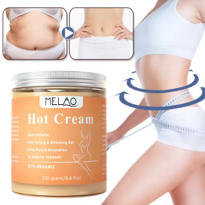 MELAO Slimming & Cellulite Firming Cream – Natural Body Contouring & Fat Burning Lotion