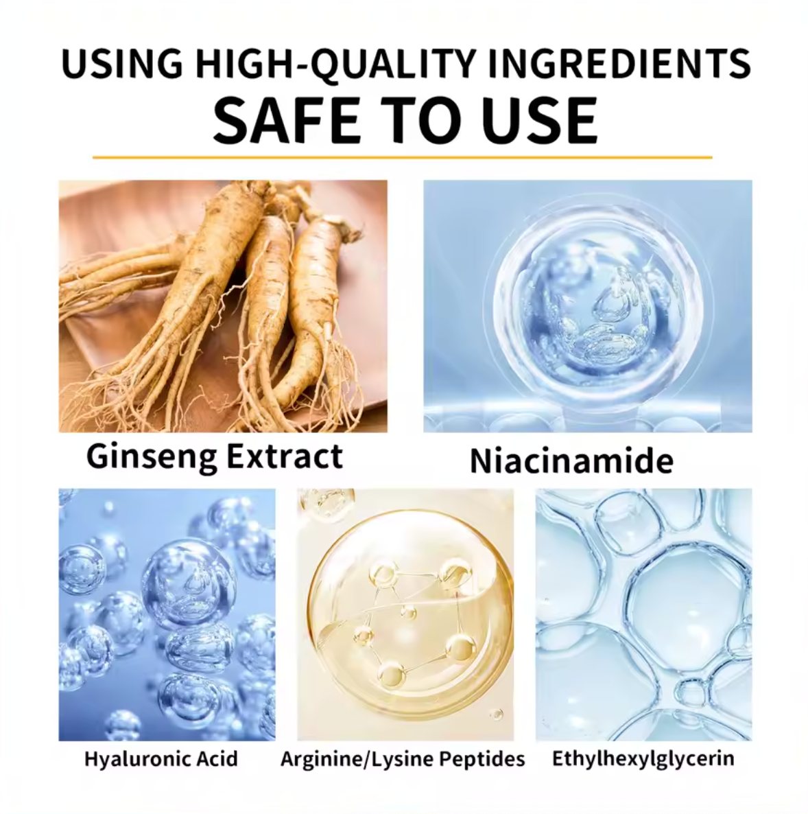 Ginseng Anti Wrinkle Serum, Ginseng Extract Liquid, Ginseng Polypeptide Anti-Ageing Essence, Korean Ginseng Essential Oil Tighten Moisturizing Smooth Skin Reduce Fine Lines