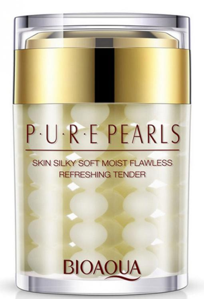 BIOAQUA Anti-Wrinkle Moisturizing Cream with Pure Pearl Essence for Removing Skin Spots and Acne, Anti-Aging, 60m