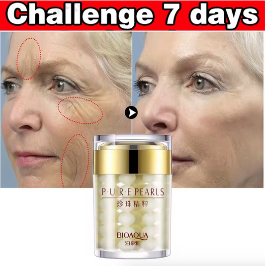 BIOAQUA Anti-Wrinkle Moisturizing Cream with Pure Pearl Essence for Removing Skin Spots and Acne, Anti-Aging, 60m