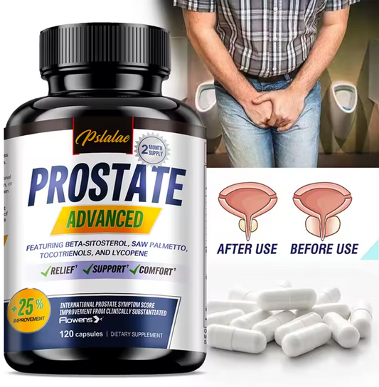 Prostate Capsules – With Saw Palmetto for Men’s Wellness & Vitality – 120 Capsules