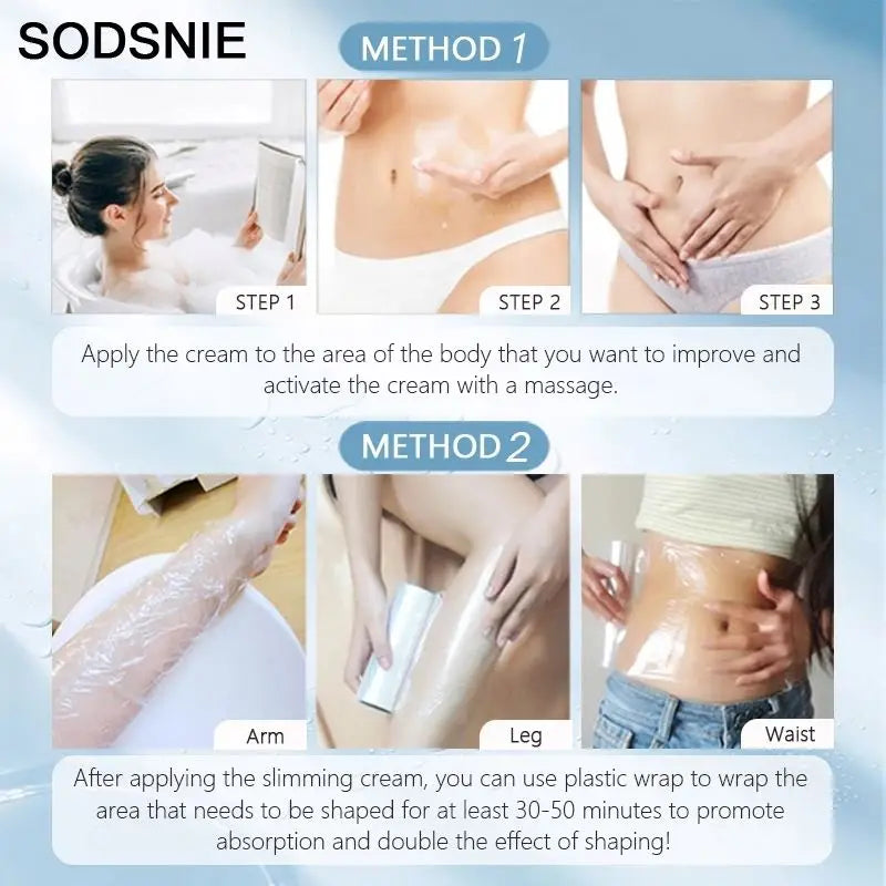 SODSNIE Fat Burning & Firming Cream  – Cellulite Reduction & Body Shaping with Niacinamide