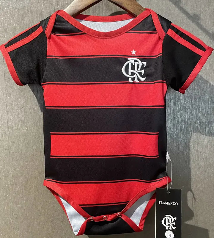 2025-26 Flamengo Home Baby Player Soccer Jersey Suit - Flamengo Baby Kit