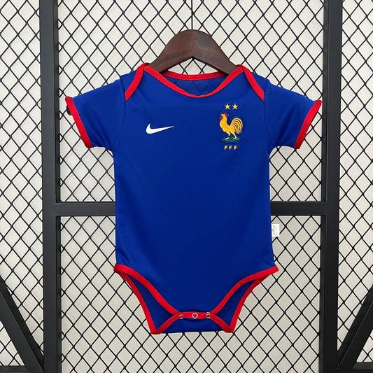 2025-26 France Home Baby Player Soccer Jersey Suit - France Baby Kit