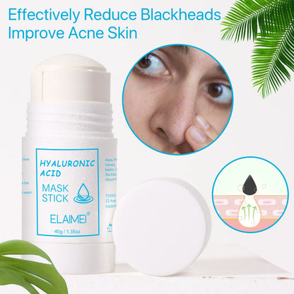 ELEIMEI Eggplant, Hyaluronic Acid, Green Tea, Strawberry, Vitamin C, Coffee Infused Moisturizing and Oil-Control Face Cleansing Mask