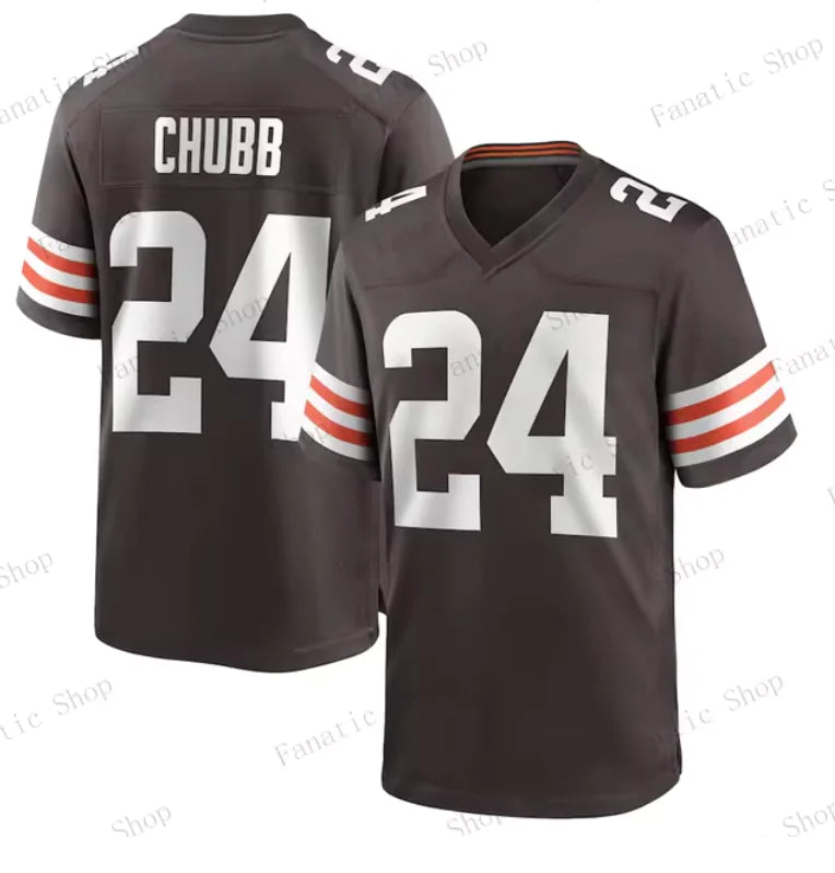 Cleveland Browns Chubb #24 NFL Jersey - Kids and Adults Jerseys