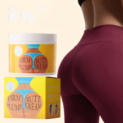Kormesic Premium Herbal Firm & Plump Butt Cream - Advanced Ginseng, Huangqi & Angelica Lower Body Sculpting, Lifting & Firming Formula (80g)