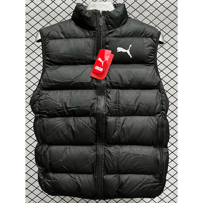 Puma Black Cotton Jacket Vest (Waistcoat)