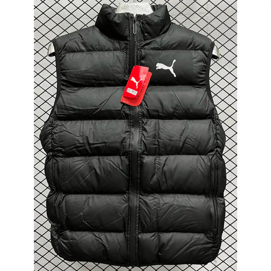 Puma Black Cotton Jacket Vest (Waistcoat)