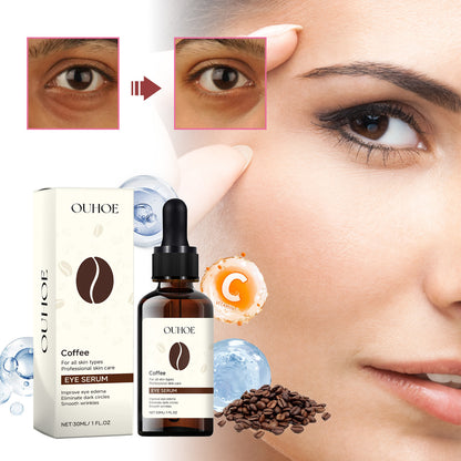 OUHOE Caffeine Eye Serum: Advanced Anti-Wrinkle, Dark Circle & Puffiness Corrector (30ml)