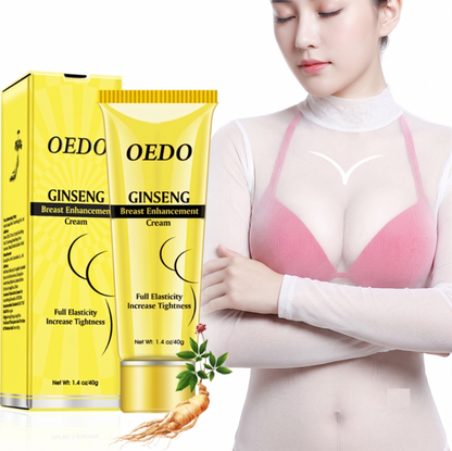 OEDO Ginseng Premium Breast Firming & Volumizing Cream - Natural Botanical Bust Contouring, Elasticity Boosting & Tightening Treatment (40g)