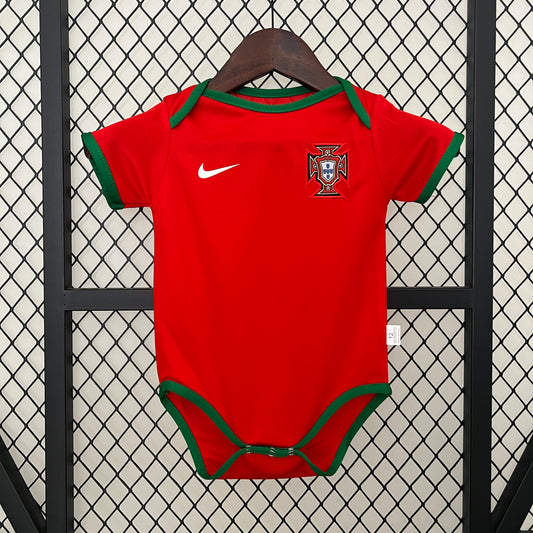 2025-26 Portugal Home Baby Player Soccer Jersey Suit - Portugal Baby Kit