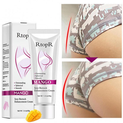 RtopR Premium Mango Sexy Buttock Enhancement Cream - Advanced Active Ginseng & Tocopherol Booty Toning Formula (40g)