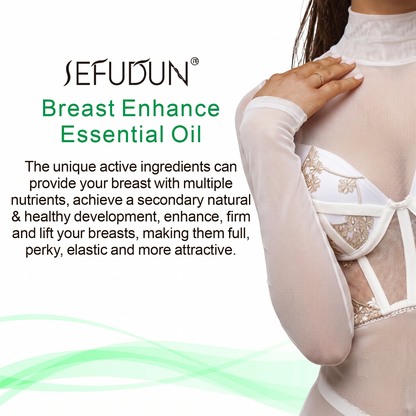 SEFUDUN Premium Breast Enhance Essential Oil - Natural Botanical Jojoba & Fenugreek Bust Contouring, Firming & Elasticity Boosting Treatment (30ml)