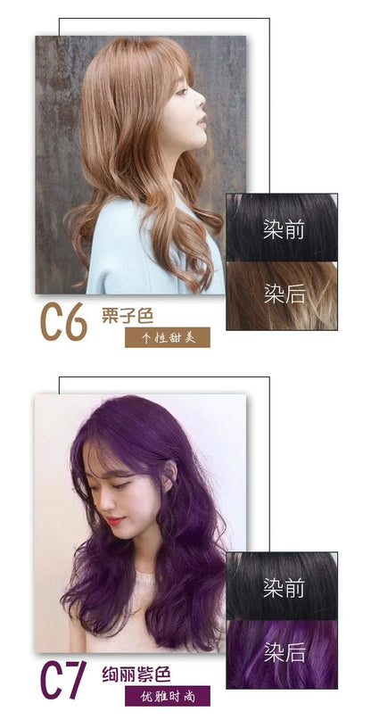 MEIDU 500ml One black hair dye shampoo white to black Dyeing and fixing hair color plant bubble hair dye cream Self dyeing at home