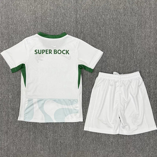 2025-26 Sporting Lizbon Home Kids Player Version Soccer Jersey