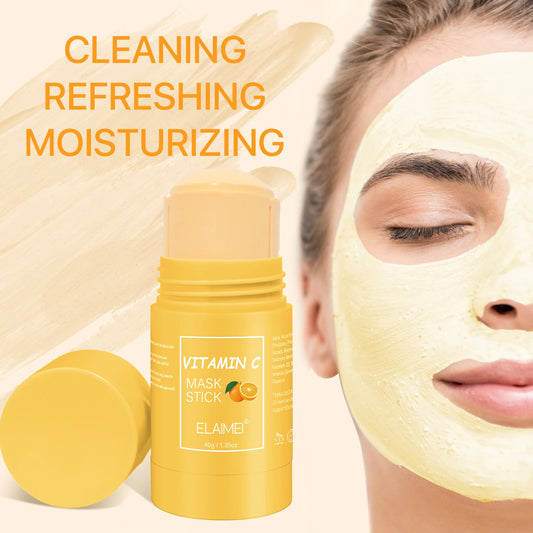 ELEIMEI Eggplant, Hyaluronic Acid, Green Tea, Strawberry, Vitamin C, Coffee Infused Moisturizing and Oil-Control Face Cleansing Mask