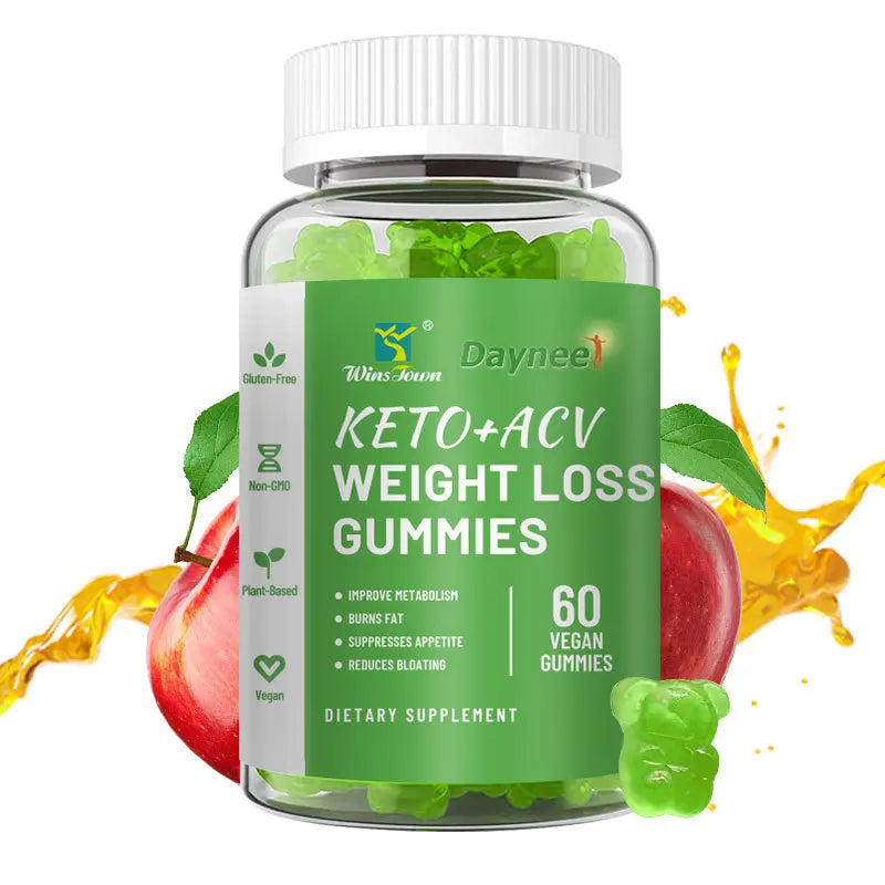 Daynee KETO + ACV Fat Burning Gummies – Vegan Weight Loss & Body Sculpting Supplement with Green Tea & Garcinia (Delicious Berry Flavor)
