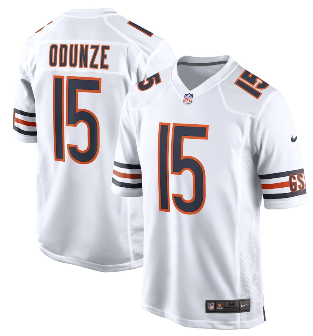 NFL Chicago Bears Williams, Odunze, Payton, Moore, Fields  and Customize Name/Number Jerseys - Quality Fabric Jersey