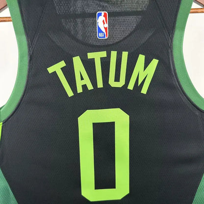 CELTICS TATUM #0 Black City Edition Top Quality Hot Pressing NBA Jersey