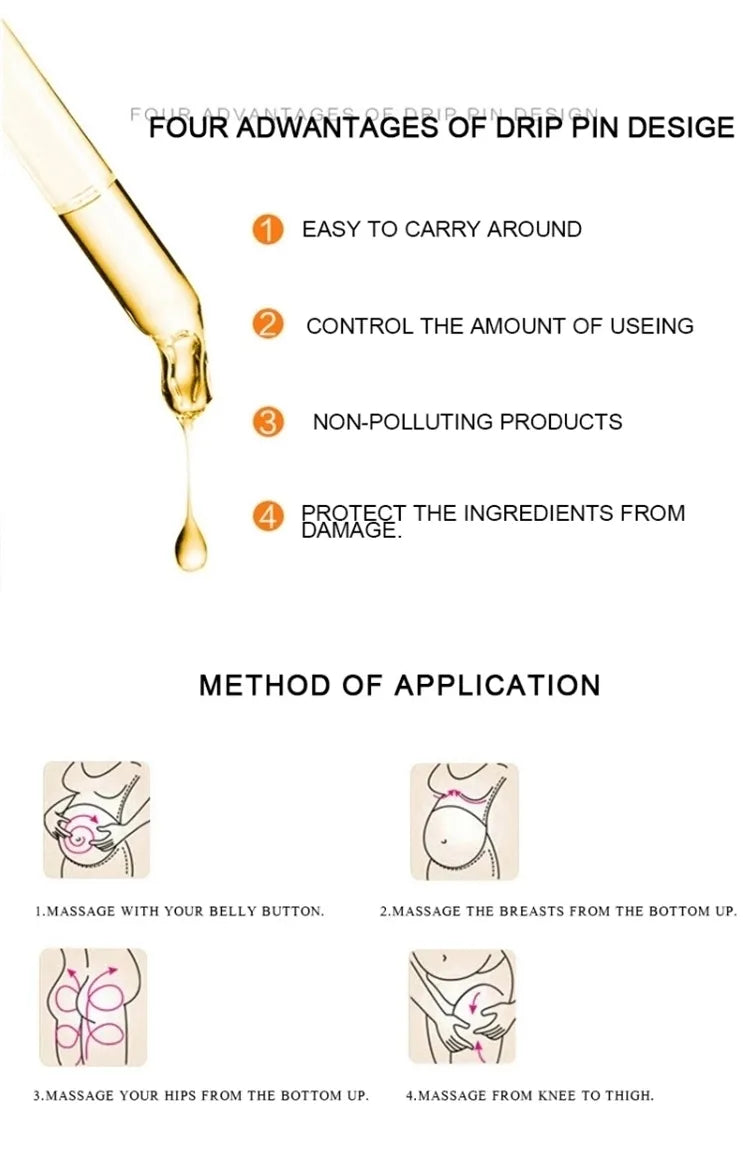 AICHUN BEAUTY Snail Belly Massage Oil (30ml) – Postpartum Skin Toning & Stretch Mark Appearance