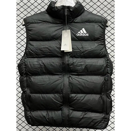 Adidas Black Cotton Jacket Vest (Waistcoat)