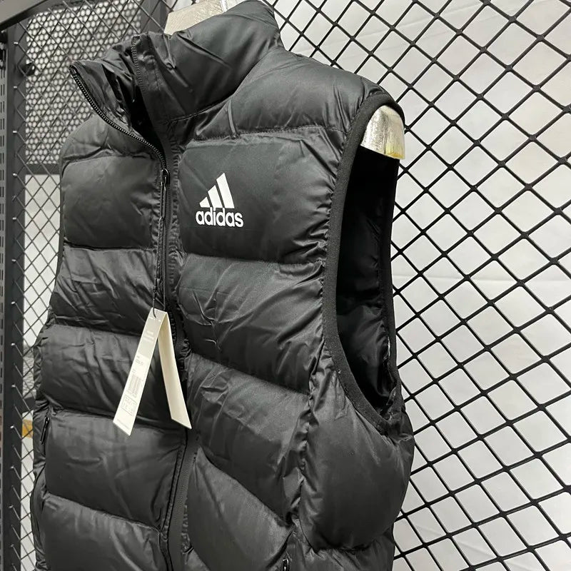 Adidas Black Cotton Jacket Vest (Waistcoat)