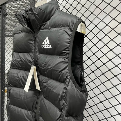 Adidas Black Cotton Jacket Vest (Waistcoat)