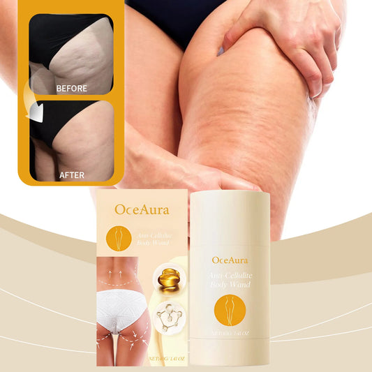OceAura Anti-Cellulite Body Stick Cream – Retinol, Hyaluronic Acid & Shea Butter for Firming & Toning (40g)