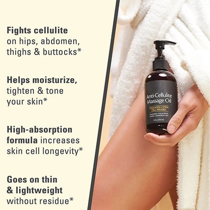 Anti-Cellulite Body Massage Oil – Professional Treatment for All Skin Types (240ml)
