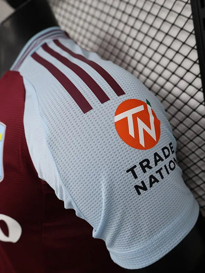 Aston Villa Home Player Version Soccer Jersey