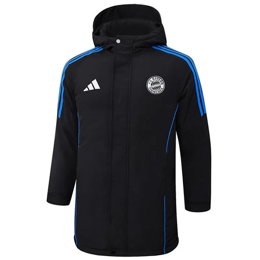 Bayern Logo Hooded Windbreaker Fabric Cotton Coat