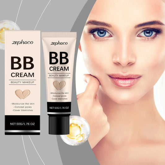 Zephoco BB Cream: Flawless Hydrating Concealer for Blemishes, Pores & Even Skin Tone (50g)