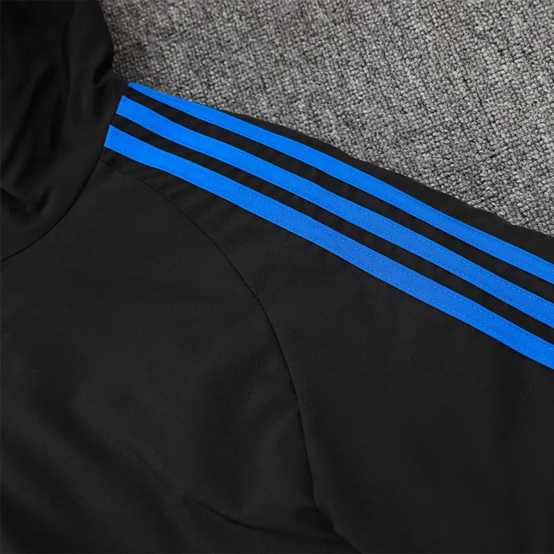 Bayern Logo Hooded Windbreaker Fabric Cotton Coat