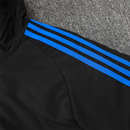 Bayern Logo Hooded Windbreaker Fabric Cotton Coat