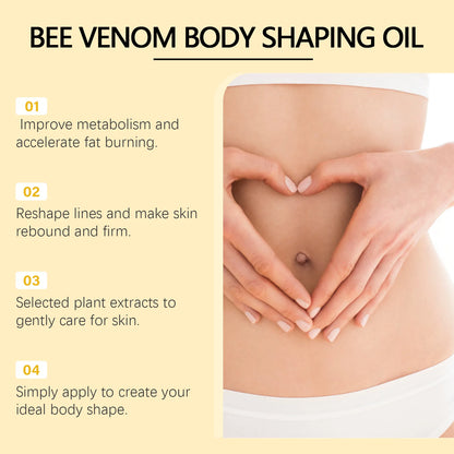 Ximonth Bee Venom Lymphatic Slimming Oil – Natural Body Shaping & Fat Burning Massage Oil