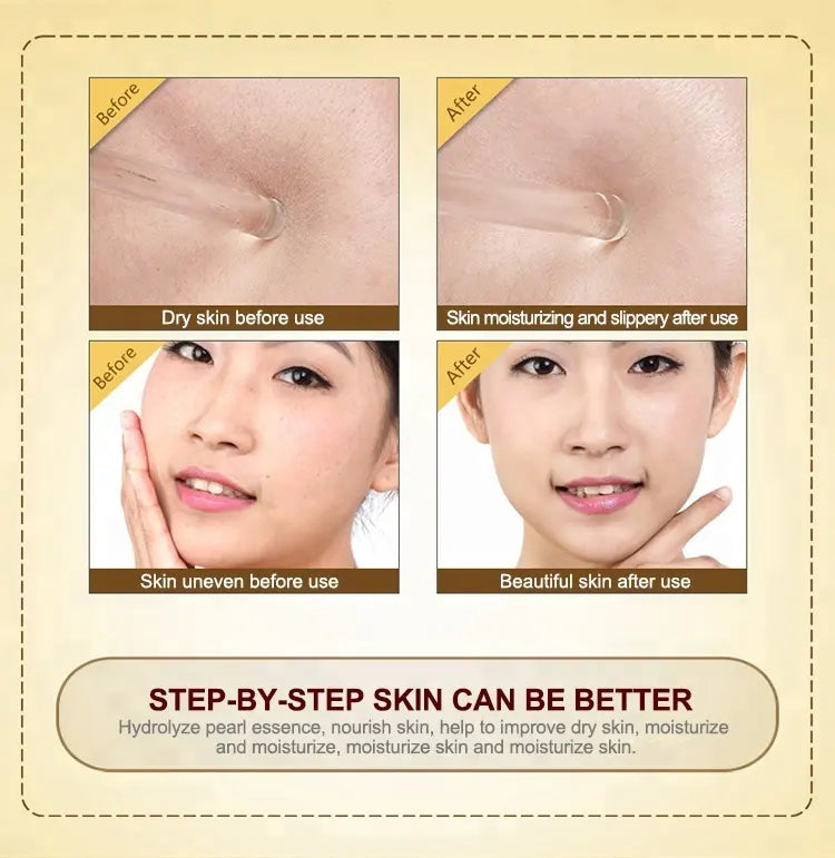 BIOAQUA Anti-Wrinkle Moisturizing Cream with Pure Pearl Essence for Removing Skin Spots and Acne, Anti-Aging, 60m