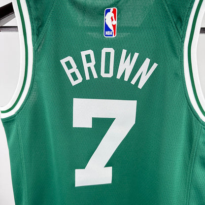 Celtics BROWN #7 Green Kids NBA Jersey