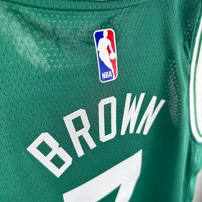 Celtics BROWN #7 Green Kids NBA Jersey