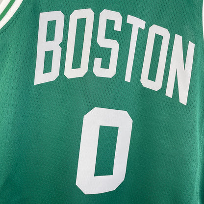 Boston Celtics TATUM #0 Green Kids NBA Jersey