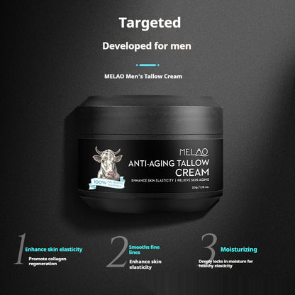 MELAO Men's Anti-Aging Tallow Cream: Firming, Moisturizing & Fine Line Reduction for All Skin Types