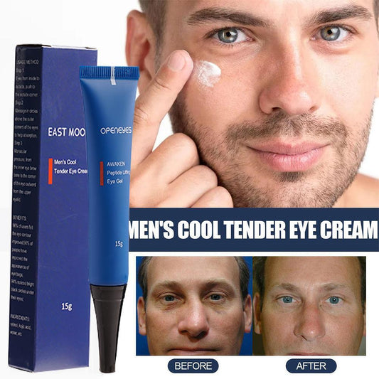 Men's Anti-Aging Eye Cream: Awaken Peptide Eye Gel for Dark Circles, Fine Lines & Eye Bags (15g)