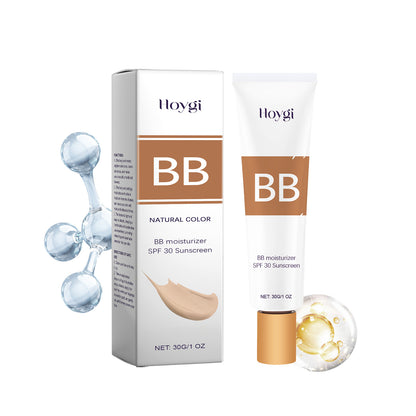 Protective BB Cream Concealer – Lightweight Liquid Foundation (30g) in Natural, Ivory, Wheat Shades