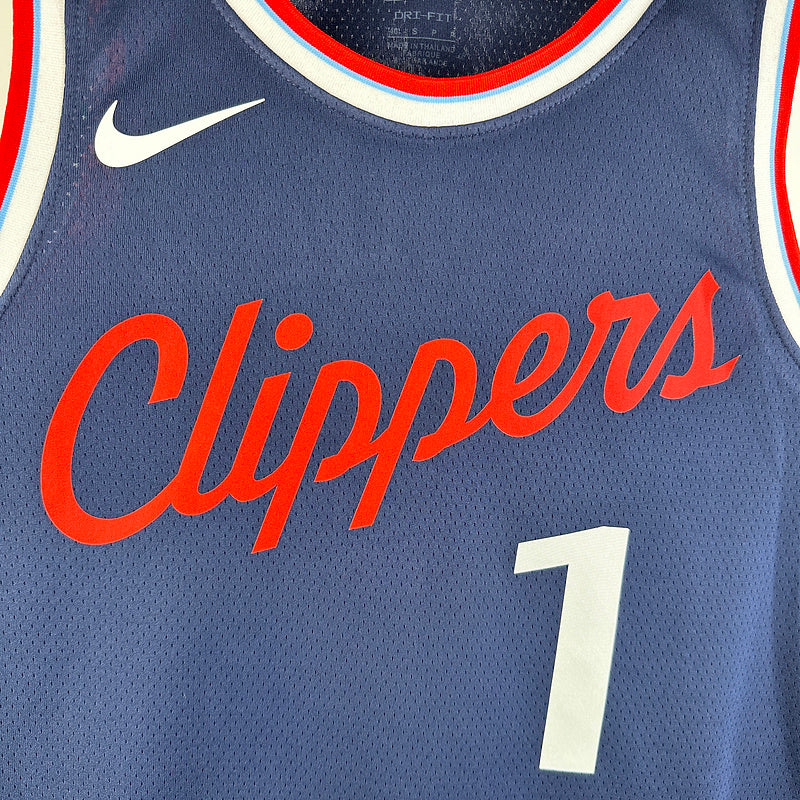 Clippers HARDEN #1 Sapphire Blue NBA Jerseys
