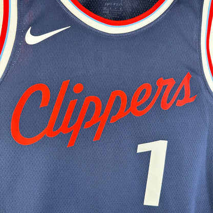 Clippers HARDEN #1 Sapphire Blue NBA Jerseys