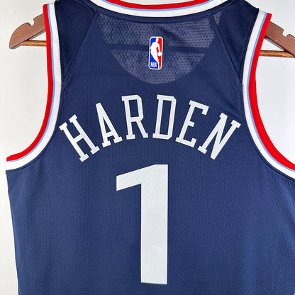 Clippers HARDEN #1 Sapphire Blue NBA Jerseys
