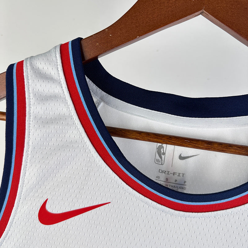 Clippers WESTBROOK #0 White NBA Jerseys