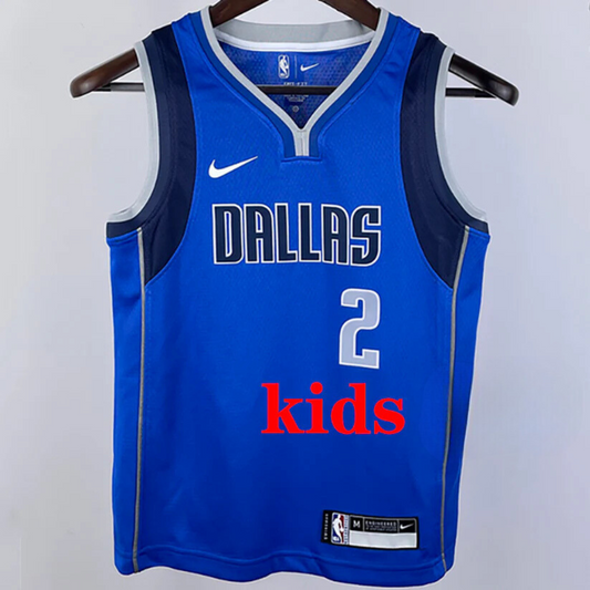 Dallas Mavericks IRVING #2 Blue Kids NBA Jersey