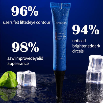 Men's Anti-Aging Eye Cream: Awaken Peptide Eye Gel for Dark Circles, Fine Lines & Eye Bags (15g)
