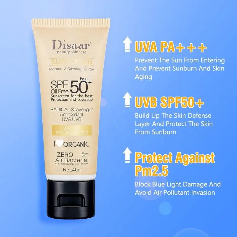 DİSAAR 4D Sunscreen Water Resistant Moisturizing Sunscreen For Sensitive Skin SPF: 50+ PA+++